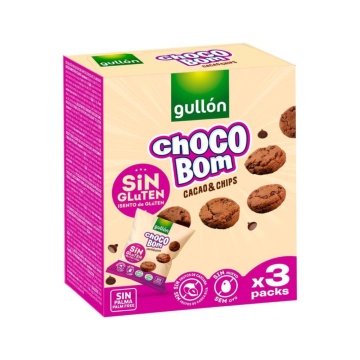 Fursecuri cu bucati de ciocolata (fara gluten, fara ulei de palmier) 120g - Gullon