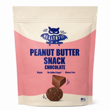Mini gustari cu Unt de Arahide si Ciocolata (fara zahar, fara gluten, vegani) 80g - HealthyCo