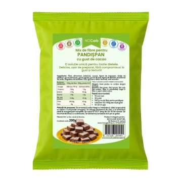 MIX pentru PANDISPAN cu CACAO (lowcarb, fara zahar, fara gluten, keto) 200g - NoCarb