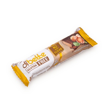 Napolitana glazurata cu alune, Eritritol si Stevia (fara zahar, fara gluten) 26g - Dibette - Img 2