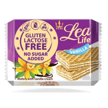 Napolitane cu vanilie (fara zahar, lactoza, gluten) 95gr - Lea Life