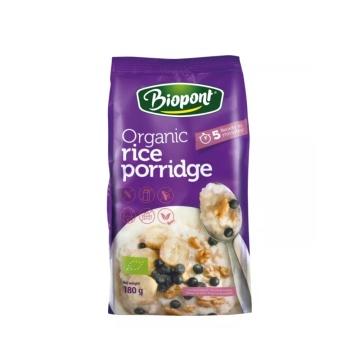 Porridge ECO din Orez (fara zahar, fara gluten, fara lactoza, vegan) 180g - Biopont