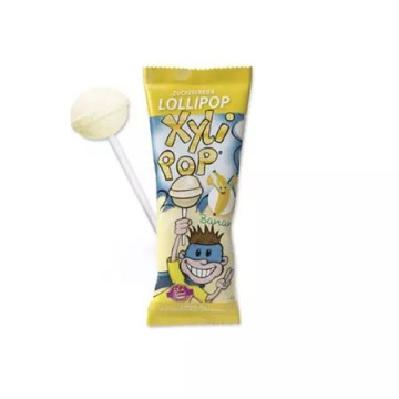 Acadea cu aroma de banane si Xilitol (fara zahar, gluten, lactoza) 6g - XyliPop