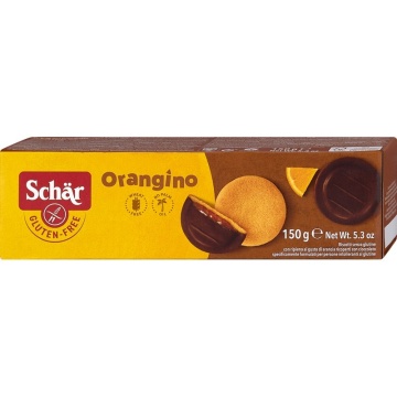 Biscuiti semiglazurati cu Jeleu de Portocale (fara gluten, fara ulei de palmier) 150g - Schar