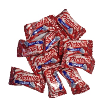 Bomboane dietetice cu gust de cirese si frisca (fara zahar, fara gluten) 65g - Pictolin - Img 2