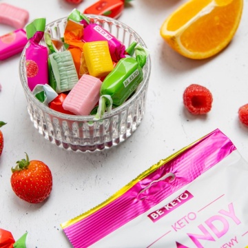 Caramele Keto MIX FRUCTE (fara zahar, fara gluten, vegan) 70g - BE KETO - Img 3