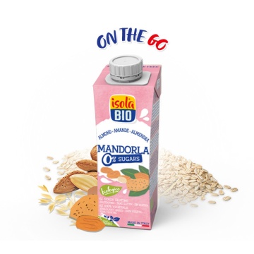 ECO Băutura Bio de migdale, To Go, fara gluten, fara zahar, Isola Bio 250ml - Img 2