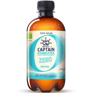 Kombucha Zero Eco 400ml (fara zahar, fara gluten, vegan) - The Gutsy Captain