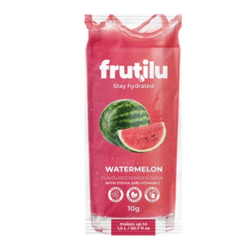 Bautura instant pudra cu aroma de Pepene Rosu, Stevia si vitamina C (fara zahar, fara gluten, fara lactoza, vegan) 10g - ProNutrition
