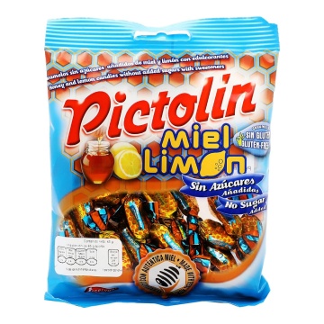 Bomboane dietetice cu miere si lamaie (fara zahar, fara gluten) 65g - Pictolin