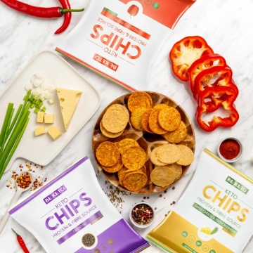 Chips KETO proteic Swiss Cheese & French Onion (fara zahar, fara gluten) 30g - BE KETO - Img 3
