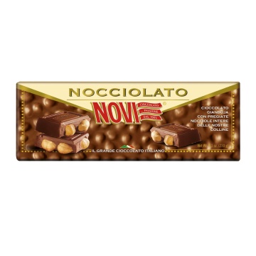 Ciocolata cu Alune de Padure intregi Gianduja (fara gluten) 230g - Novi