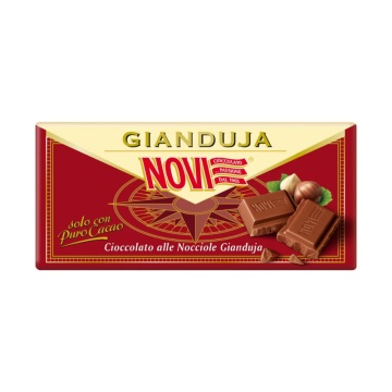 Ciocolata cu Alune Gianduia (fara gluten) 100g - Novi