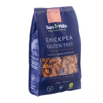 Fusilli proteice din naut (fara gluten) 250g - SamMills - Img 3