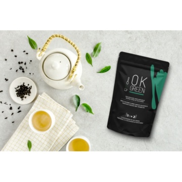 Indulcitor natural cu Stevia 1:2 (fara gluten, low carb, keto) 250g - OK GREEN - Img 2