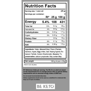 Mini Chifle KETO (fara zahar, fara gluten) 100g - BE KETO - Img 4