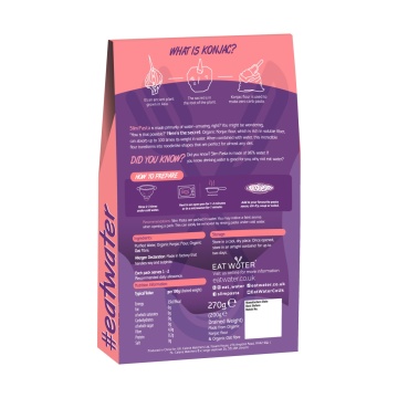 Pappardelle din faina de konjac BIO 270g (vegan, fara carbohidrati, fara gluten, keto) - Slim Pasta - Img 2