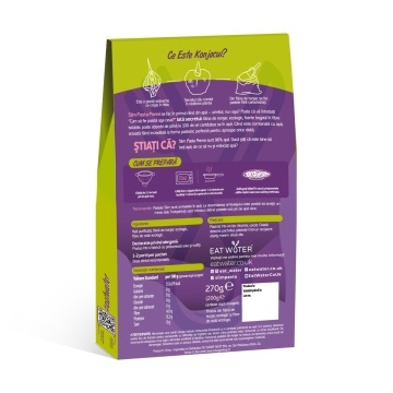 Penne din faina de konjac BIO 270g (vegan, fara carbohidrati, fara gluten, keto) - Slim Pasta - Img 2