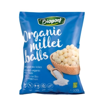 Pufuleti din Mei ECO usor sarati (fara zahar, fara gluten, vegani) 100g - Biopont