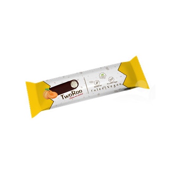 Baton invelit in ciocolata neagra cu umplutura din caise liofilizate (fara zahar, gluten, paleo, vegan) 30g - TwoRoo