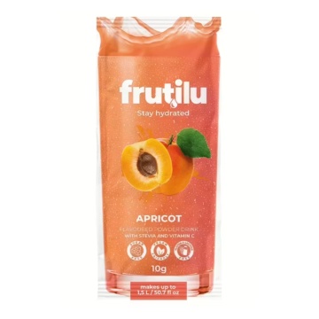 Bautura instant pudra cu aroma de Caise, Stevia si Vitamina C (fara zahar, fara gluten, fara lactoza, vegan) 10g - ProNutrition