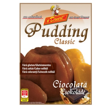 Budinca cu aroma de ciocolata (fara zahar, fara gluten) 45g - Desert