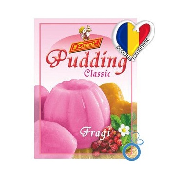 Budinca cu aroma de fragi (fara zahar, fara gluten) 42g - Desert - Img 2