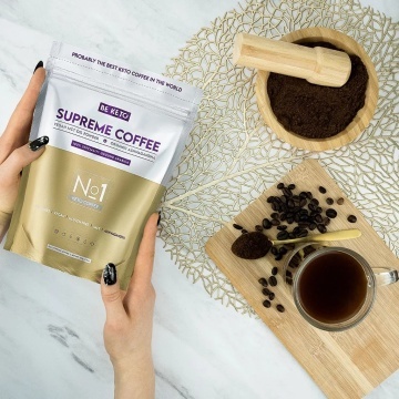 Cafea Keto Supreme Coffee (fara zahar, keto, low carb, vegan, fara gluten) 250g - BE KETO - Img 3