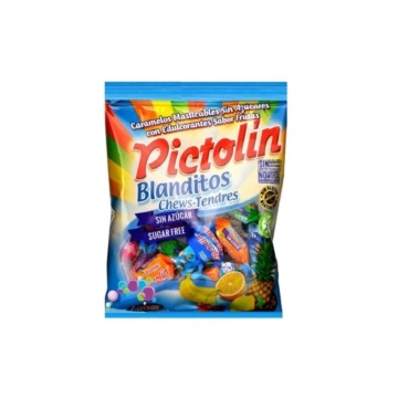 Caramele moi cu aroma de fructe (fara zahar, fara gluten) 65g - Pictolin