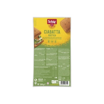 Ciabatta rustica (fara gluten, fara zahar, fara lactoza) 200g - Schar