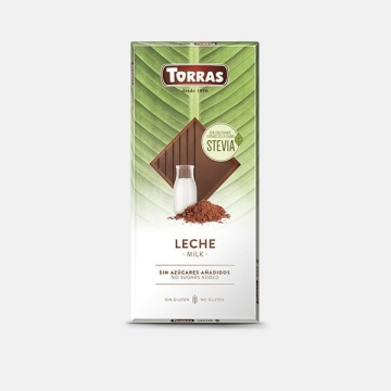 Ciocolata cu lapte cu STEVIA (fara zahar, fara gluten)100g - Torras