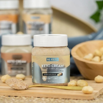 Crema tartinabila KETO Queen Macadamia + MCT (fara zahar, fara gluten, vegan) 250g - BE KETO - Img 3