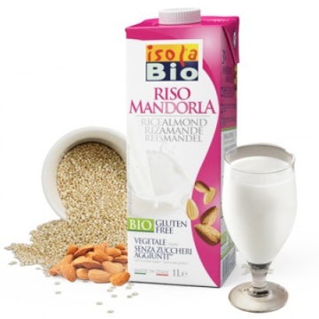 ECO Bautura din orez cu migdale, fara gluten, Isola Bio 1L - Img 3