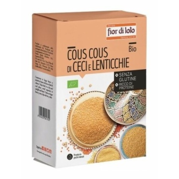 ECO Cous cous din naut si linte, fara gluten, Fior di Loto 500g