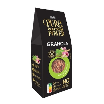 Granola cu Matcha, Fistic si Cirese (fara zahar, fara gluten, vegan) 225g - Avena GoFit