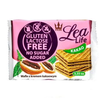 Napolitane cu cacao (fara zahar, lactoza, gluten) 95gr - Lea Life