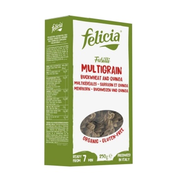 Paste Fusilli ECO multicereale (fara gluten) 250g - Felicia