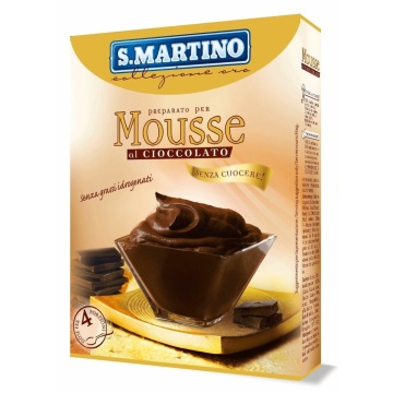 Preparat pentru Mousse de ciocolata fara coacere (fara gluten) (4 portii), S.Martino, 115g