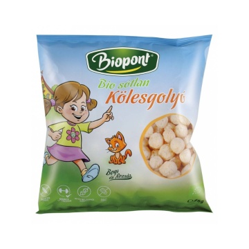 Pufuleti din mei ECO (fara zahar, fara sare, fara gluten) 75g - Biopont