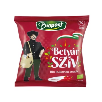 Pufuleti din porumb ECO cu Paprika (fara gluten) 45g - Biopont