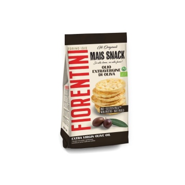 Snack ECO din porumb cu Ulei de Masline (fara zahar, fara gluten, vegan) 50g - Fiorentini