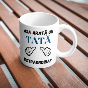 Cană personalizată Tată Extraordinar