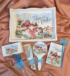 Set moț băieți personalizat Fermă