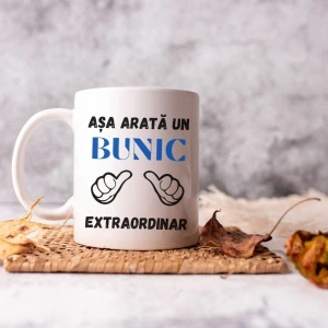 Cană personalizată Bunic Extraordinar