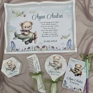 Set moț băieți personalizat – Ursuleț