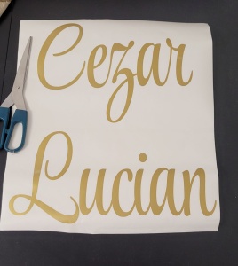 Sticker text personalizat