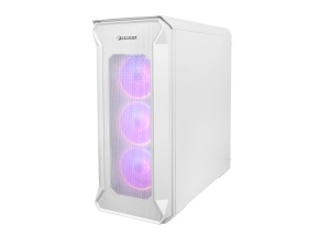 Carcasa GENESIS IRID 505 V2 Mid Tower ARGB ALB, Tempered Glass, Sloturi Expansiune 8, Drive Bays: 2x3.5" 7x2.5", Ventilatoare Suportate: 6 (spate: 1x120mm, fata: 3x120mm sau 2x140mm, sus: 2x120mm sau 2x140mm), Ventilatoare Incluse: 4 (4x120mm OXAL ARGB),