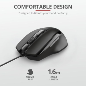 Mouse Trust Voca Comfort Mouse, negru - Img 6