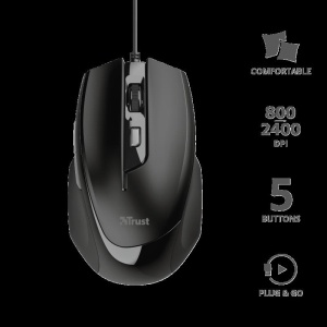 Mouse Trust Voca Comfort Mouse, negru - Img 3