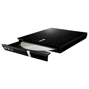 DVD-RW extern ASUS SDRW-08D2S-UBK, USB 2.0, negru